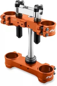 Abraçadeiras triplas Neken SFS prateleiras de amortecedores cor de laranja com suportes para guiador com suportes para guiador - 509060