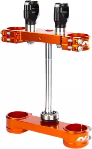 Estantes para amortiguador con soporte para manillar Abrazaderas triples Neken Standard naranja-1
