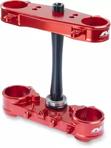 Abraçadeiras triplas padrão Neken Suzuki RMZ 450 vermelho prateleiras de amortecedores com suportes para guiador - KSTRMZ450215-1