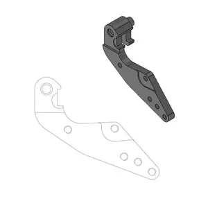 Staffa adattatore per pinza freno anteriore Moto-Master con disco da 298 mm - 211043
