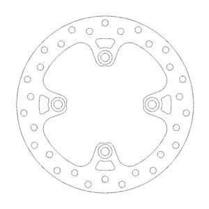 Disco de travão traseiro Moto-Master Halo Series - 110685