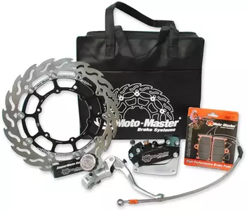 Moto-Master tuning bremsesæt tracza 300 mm slange caliper pumpe med håndtag klodser caliper holder - 313056