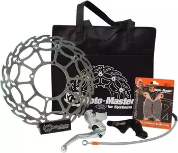 Moto-Master tuning bremsesæt 320 mm slangepumpe med håndtagsklodser caliper holder - 312005