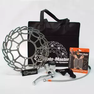 Moto-Master tuning bromssats 320mm linje pump med handtag kuddar bromsok hållare - 312028