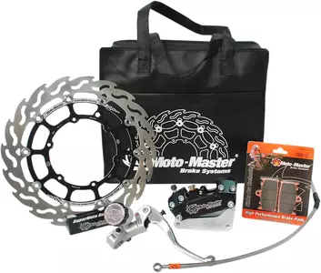 Moto-Master tuning bremsesæt tracza 320mm caliper kabel pumpe med håndtag pads caliper holder - 313037