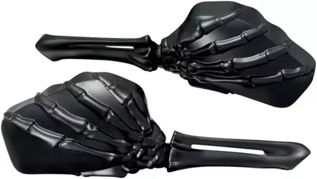 Lusterka motocyklowe Kuryakyn Skeleton Hand czarne -1