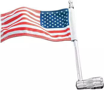 Vlajkový stožiar USA Kuryakyn chróm - 4260
