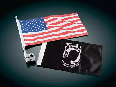 Jarbol sa zastavom Kuryakyn USA, krom - 4254