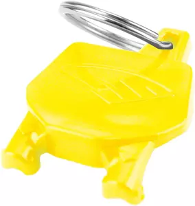 Porta-chaves - matrícula Cycra amarelo-1