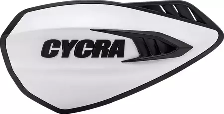 Cycra Cyclone handbeschermers wit/zwart-1