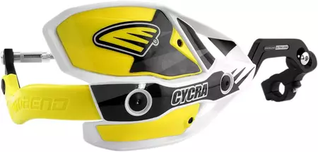Handbary osłony dłoni Cycra Probend CRM Complete biało/żółte kierownica 28mm - 1CYC-7408-55X