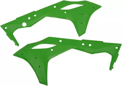 Tapas de toma de aire del radiador Cycra Kawasaki verde