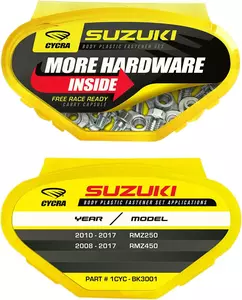 Cycra plastikpoltide komplekt Suzuki RMZ 250/450 - 1CYC-BK3001