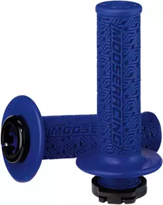 Moose Racing 36 Series gripy na riadidlá modré/čierne 22mm - B36MRU-B