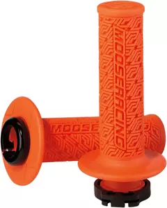 Poignées de guidon Moose Racing 36 Series orange/noir 22mm - B36MRO-B
