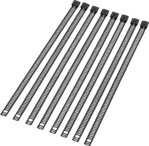 Moose Racing legături de cablu din oțel 20,5 cm negru 8 bucăți - 304-0510