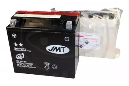 Baterie JMT YTX20-BS de 12 V 20 Ah, fără întreținere (WPX20-BS)