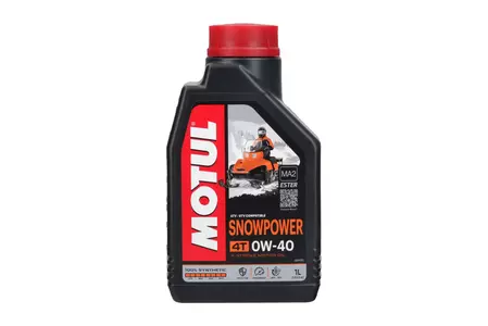 Motul Snowpower 4T 0W40 Syntetisk motorolie 1l - 105891