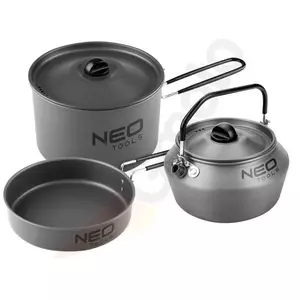 Neo Tools 3-in-1 turistide toidunõude komplekt - 63-145