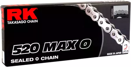 Corrente de acionamento RK 520 Max-O 110 O-Ring aberto com tampa - 520MAX-O-110-CLF