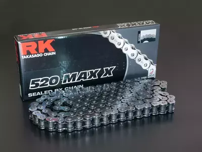 Łańcuch napędowy RK 520 Max-X 96 RX-Ring otwarty z zakuwką - 520MAX-X-96-CLF