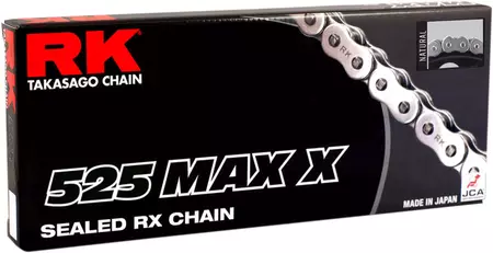 RK 525 Max-X 120 RX-Ring chaîne d'entraînement ouverte avec capuchon doré-2