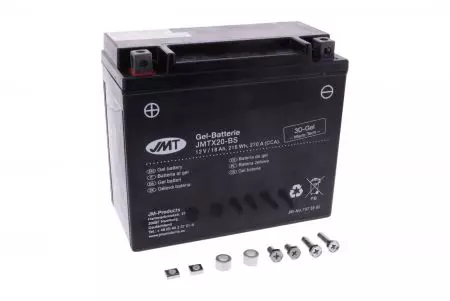Akumulator żelowy 12V 20 Ah JMT YTX20-BS (WPX20-BS)