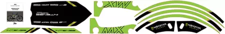 Conjunto de autocolantes verdes Tazer MX Monster Energy D'Cor Visuals-2