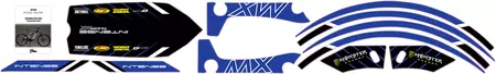 Tazer MX Star Racing D'Cor Комплект стикери за визуализация син-2