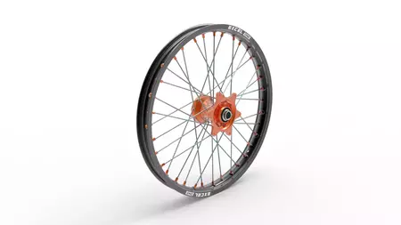 Цялостно предно колело Kite Sport MX-EN 21x1.60 черно-оранжево - 40.247.0.AR
