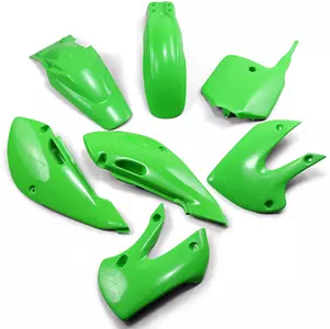 Plastik Satz Verkleidungssatz UFO Kawasaki KX KLX 01-09 grün - KA37002026