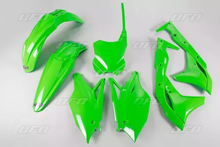 Sæt af UFO-plast Kawasaki KXF 250 18-20 grøn - KAKIT225026