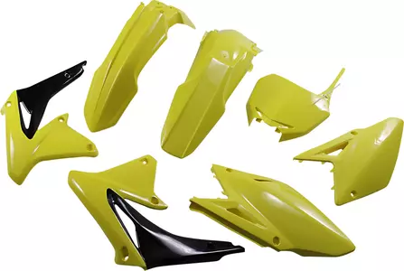 Kit plastique UFO Suzuki RMZ 450 08-17 jaune - SUKIT409102
