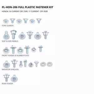 Jeu de vis pour plastiques UFO Honda CRF 250 18-21 - AC02433