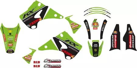 Set stickers + zadelhoes Blackbird Factory Team Kawasaki H&F 2022 - 8408R14