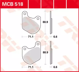 Zavorne ploščice TRW Lucas MCB 518 (2 kosa)-2