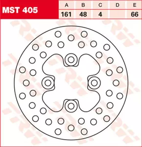 Přední brzdový kotouč TRW Lucas MST 405 - MST405