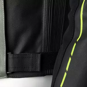 RST S1 CE giacca da moto in pelle nero/grigio/giallo fluo M-5