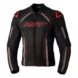 RST S1 Mesh CE fekete/piros L textil motorkerékpár kabát-1