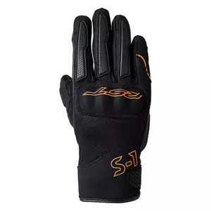 RST S1 Mesh CE текстилни ръкавици за мотоциклет черни/сиви/неоново оранжеви S - 103182-ORG-08
