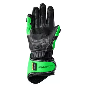 RST Tractech Evo 4 CE verde néon/preto luvas de couro para motociclismo M-2