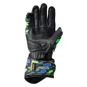 RST Tractech Evo 4 CE gants moto en cuir vert fluo/violet M-2
