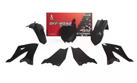 Racetech műanyag szett fekete Yamaha YZ125/250-1