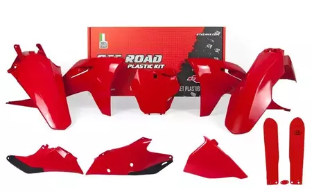 Plastik Komplett Kit Racetech rot - KITGAS-RG0-609