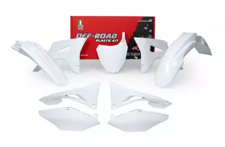 Komplet plastików Racetech Honda CRF białe - KITCRF-BN0-522