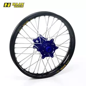 "Haan Wheels" sukomplektuotas galinis ratas 16x3.50x36T juodas/mėlynas - 135950/3/5/T
