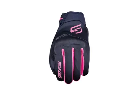 Cinci Globe Evo Lady mănuși de motocicletă negru/fluo roz 10-1