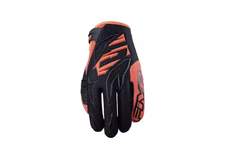 Five MXF-3 Otroške motoristične rokavice črna/fluo oranžna XS - 1218111502