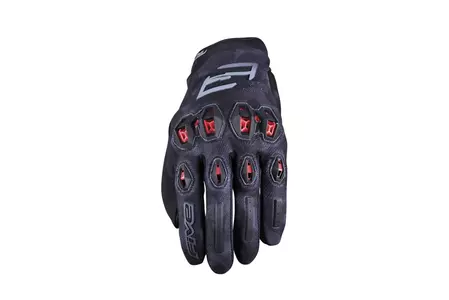 Five Stunt Evo 2 камуфлажни черни/червени ръкавици за мотоциклет 10-1