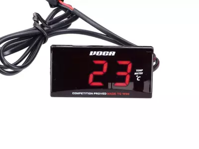 Voca Racing display met rode cijfers en temperatuursensor - VCR-RD11TEMP/RE